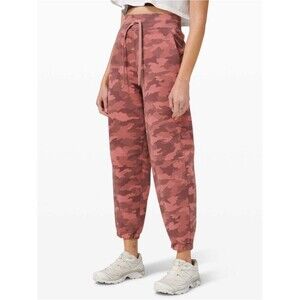 Lululemon Relaxed Fit French Terry Jogger Pant Heritage 365 Camo Brier Rose 6